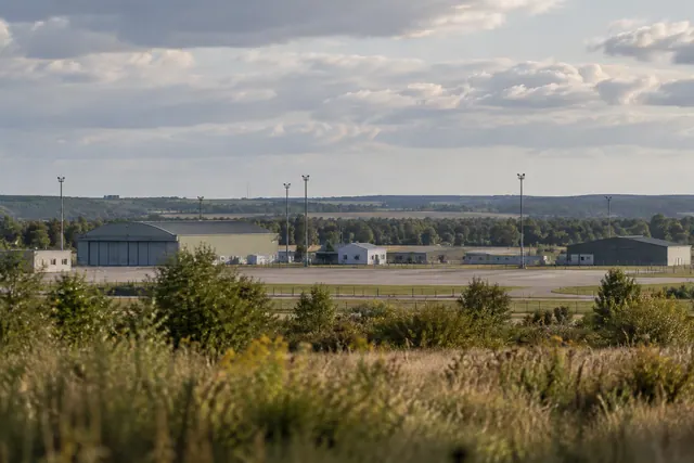Промышленная инфраструктура на окраине сельской местности