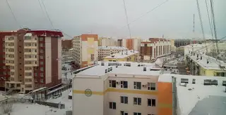 Зимний городской вид Якутска