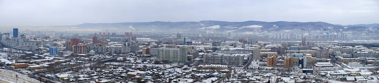 Панорама центра Красноярска